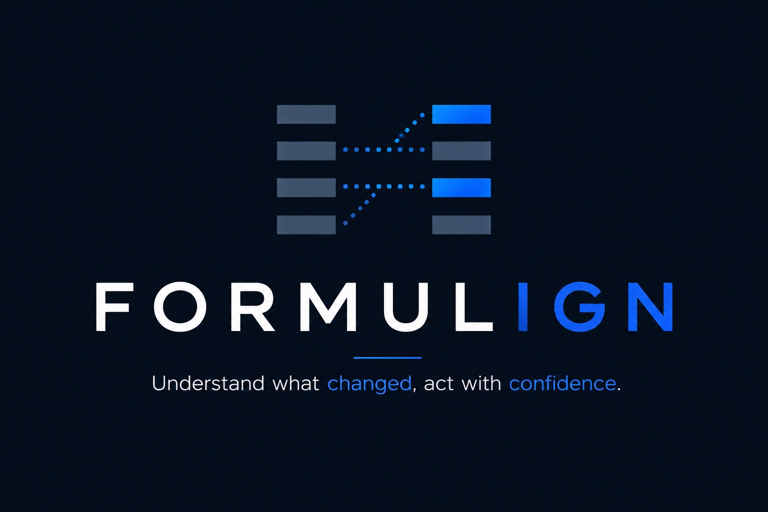 Formulign. Understand what changed, act with confidence.